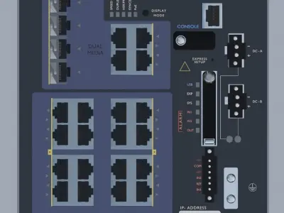  IE 4000 Network Switch 3D Model 3D model