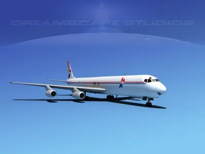 Douglas DC-8-63F MK Air Cargo 3D model