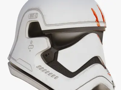 Star Wars First Order Stormtrooper Finn Helmet 3D model