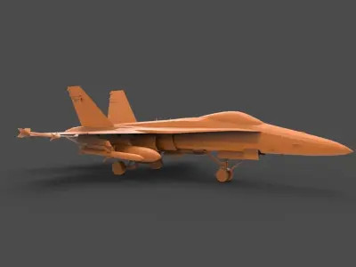 F-18 Hornet 3D print model