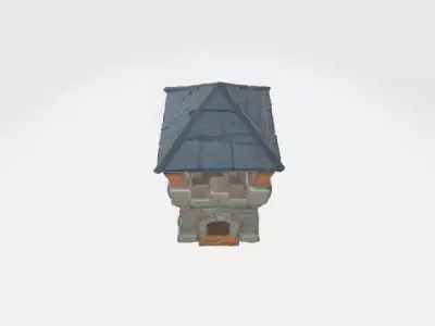 watch tower Low-poly 3D model