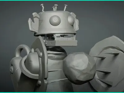 Stylized Rivet Screws Bolts Nuts - Over 80 Insert mesh Zbrush 3D model