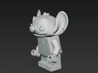 Stitch - Figura coleccionable 11 Lego 3D print model