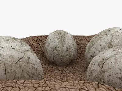 Dinosaur Egg Low-poly 3D model