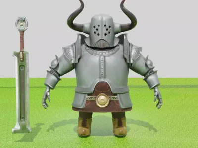 Gladiator Knight Warrior 3D model