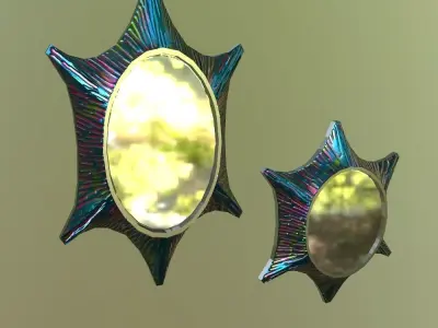 Litmus Wall Mirrors Free low-poly 3D model