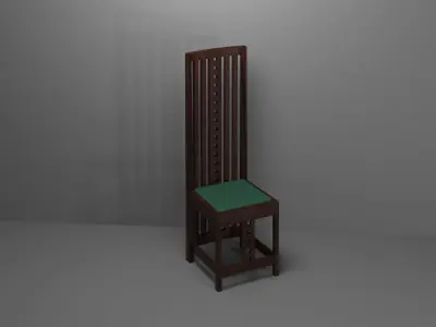 Furniture set in Glasgo-style 3D model