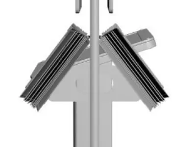 Info signs with smart TV 3D model