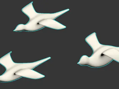 BIRDS ceiling DECORATION 3D model