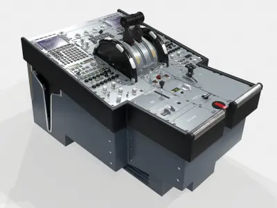 Lower Pedestal compiled Low-poly 3D model