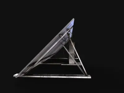 Solar Panel Low-poly 3D model