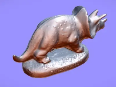 Plastic TRICERATOPS souvenir - 3d SCAN Free 3D model