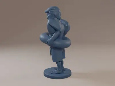 Donald Trump Swimmingpool 3D print model