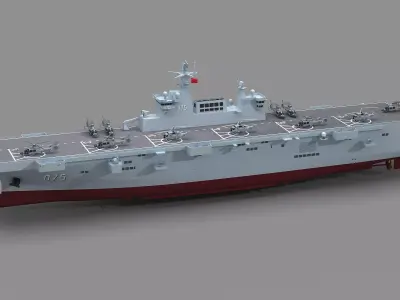 Chinese Navy Type 075 Amphibious Assault Ship 3D model