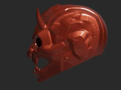 Cyber Demon 2 Helmet 3D print model