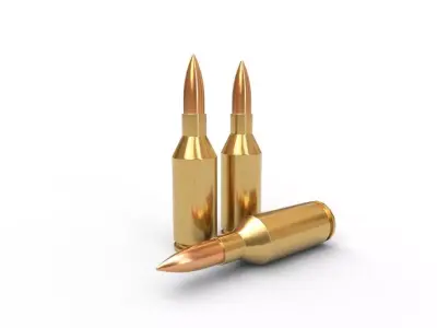 25 Winchester SSSM Ammo Low-poly 3D model