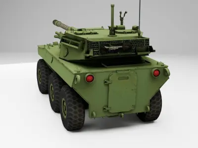 LAV-600 military vehicle Low-poly 3D model