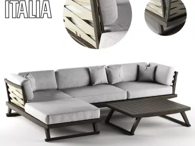 beb gio corner sofa 3D model