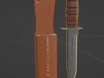 Kabar Free 3D model