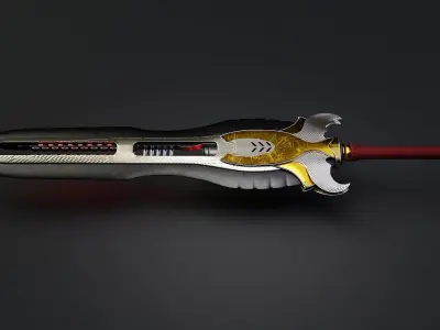 Gauss Sword 3D model