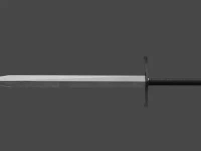 Two-Handed Sword Free Free low-poly 3D model