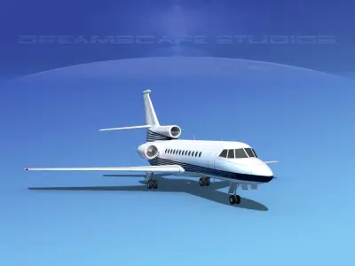 Dassault Falcon 900 V08 3D model