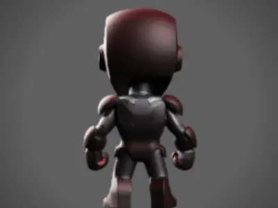 Iron Man Baby marvel robot 3D print model