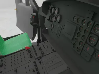 Huey Helicopter 3D model