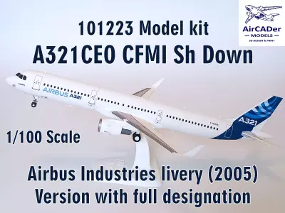 101223 Model kit Airbus A321CEO CFMI Sh Down 3D print model