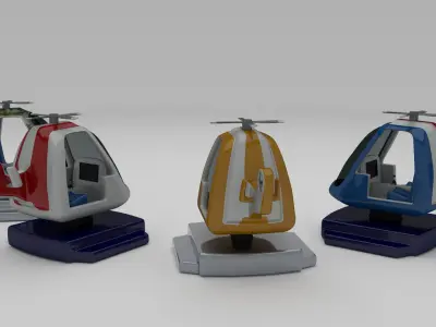 Kiddie Ride Pack 3D print model
