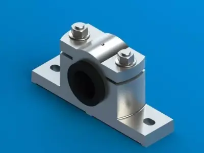Plummer block pedestal bearing Free 3D model