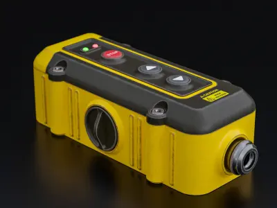 Factory Electrical Switch 9x19x6 Low-poly 3D model