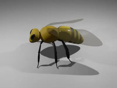 Bee - Abelha Low-poly 3D model