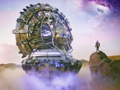 AI Queen Low-poly 3D model