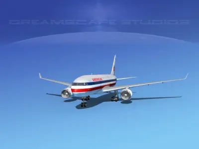 Boeing 787-8 American Airlines 3D model