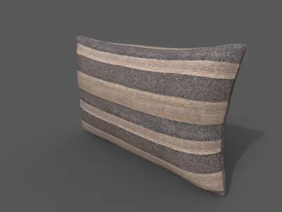 Cushion furniture Low-poly 3D model 2