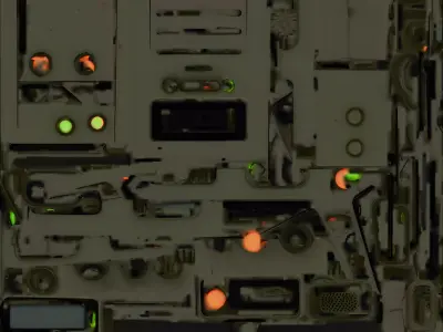 Field Radio Communicator 3D Model Military Survival Gear Low-poly 3D model