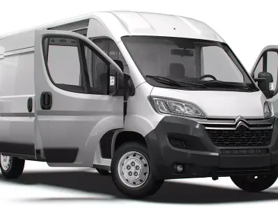 Citroen Jumper Van L3H2 HQ Interior 2023 3D model