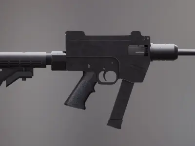 A-M20 PRB Rigged Low-poly 3D model