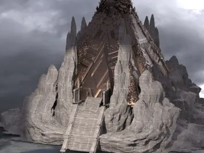 Great Hatshepsut temple 3D model