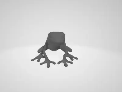 3dfrog frog Free low-poly 3D model