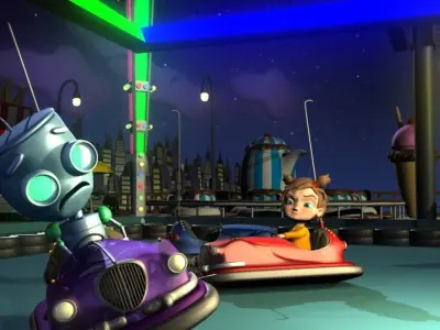 bumper car Free 3D model