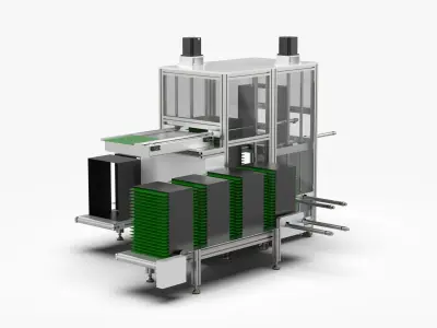 Automatic Feeding and Separating Board Machine 3D model