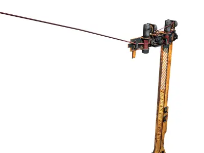 Ropeway Transport Low-poly 3D model