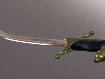 Saber two swords 3D model