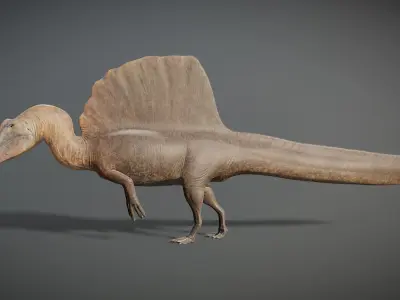 Spinosaurus aegyptiacus Low-poly 3D model