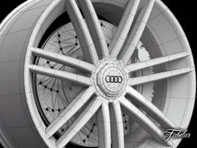 Audi R8 rim 3D model