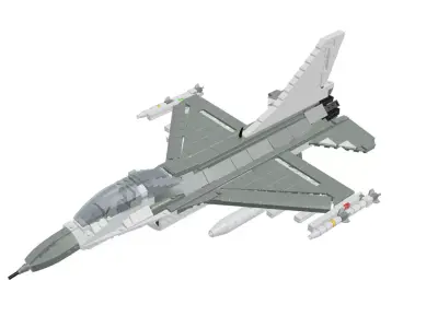 MocBricks3D - Lego F-16 Fighting Falcon 3D print model