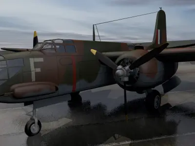 Douglas Boston Mk-3 - A-20B 3D model