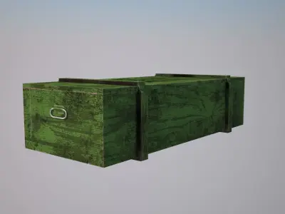 Gun box Low-poly 3D model